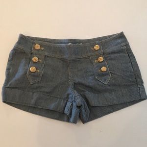 Juicy Couture pinstriped shorts